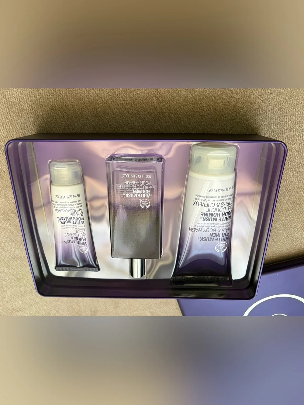 The Body Shop White Musk For Men 3-Piece Gift Set NEW